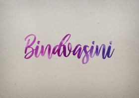 Bindvasini Watercolor Name DP