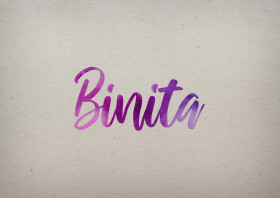 Binita Watercolor Name DP