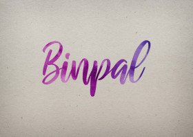Binpal Watercolor Name DP