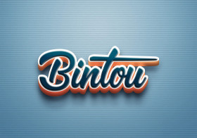Cursive Name DP: Bintou