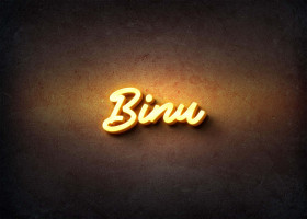 Glow Name Profile Picture for Binu