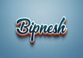 Cursive Name DP: Bipnesh