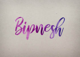 Bipnesh Watercolor Name DP
