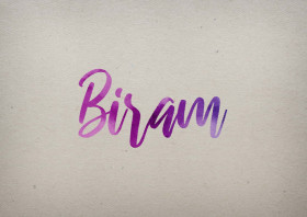 Biram Watercolor Name DP
