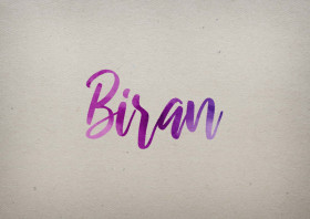 Biran Watercolor Name DP