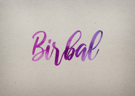 Birbal Watercolor Name DP