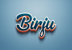 Cursive Name DP: Birju