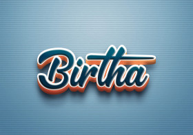 Cursive Name DP: Birtha