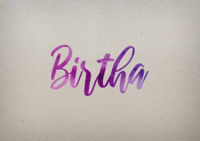Birtha Watercolor Name DP