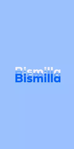 Name DP: Bismilla