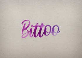 Bittoo Watercolor Name DP