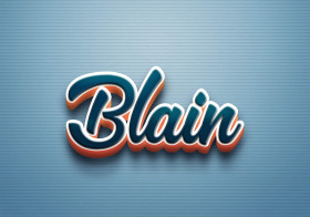 Cursive Name DP: Blain