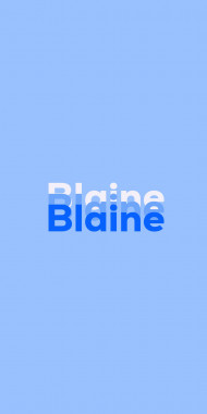 Name DP: Blaine