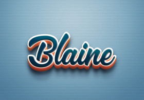 Cursive Name DP: Blaine