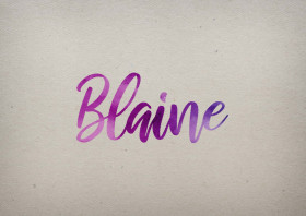 Blaine Watercolor Name DP