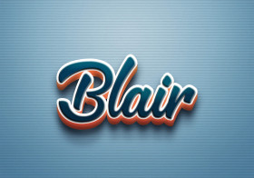 Cursive Name DP: Blair