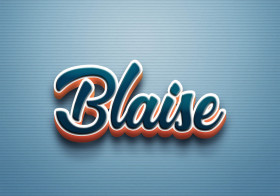 Cursive Name DP: Blaise