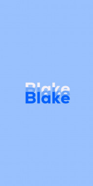 Name DP: Blake