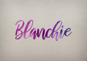 Blanchie Watercolor Name DP