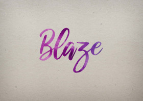 Blaze Watercolor Name DP