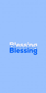Name DP: Blessing