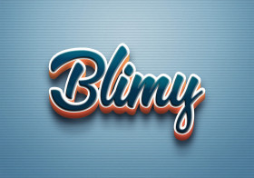 Cursive Name DP: Blimy