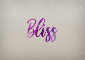 Bliss Watercolor Name DP