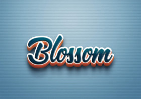 Cursive Name DP: Blossom