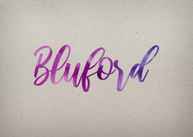 Bluford Watercolor Name DP
