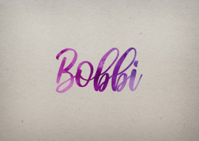 Bobbi Watercolor Name DP