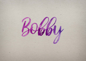 Bobby Watercolor Name DP