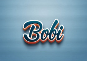 Cursive Name DP: Bobi