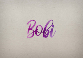 Bobi Watercolor Name DP
