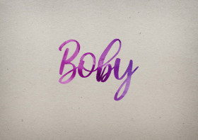 Boby Watercolor Name DP