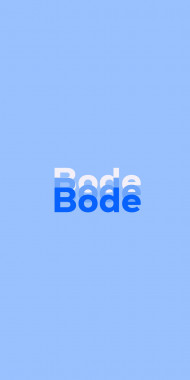 Name DP: Bode