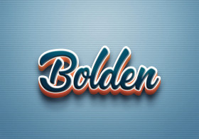 Cursive Name DP: Bolden