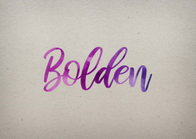 Bolden Watercolor Name DP
