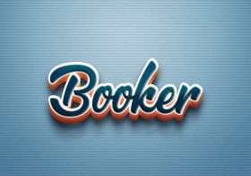 Cursive Name DP: Booker