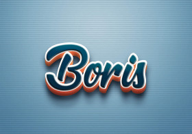 Cursive Name DP: Boris