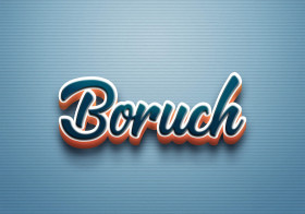 Cursive Name DP: Boruch