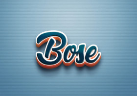 Cursive Name DP: Bose