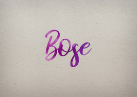 Bose Watercolor Name DP