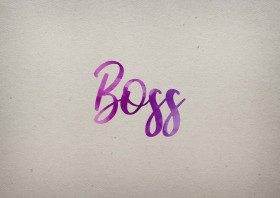 Boss Watercolor Name DP