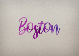 Boston Watercolor Name DP