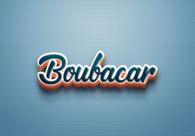 Cursive Name DP: Boubacar