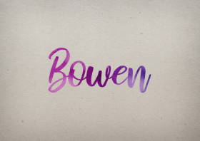 Bowen Watercolor Name DP