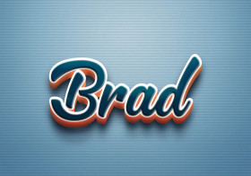 Cursive Name DP: Brad
