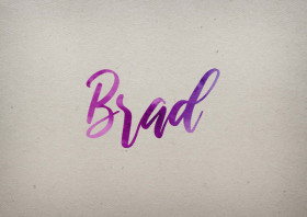 Brad Watercolor Name DP