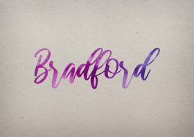 Bradford Watercolor Name DP