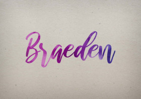 Braeden Watercolor Name DP